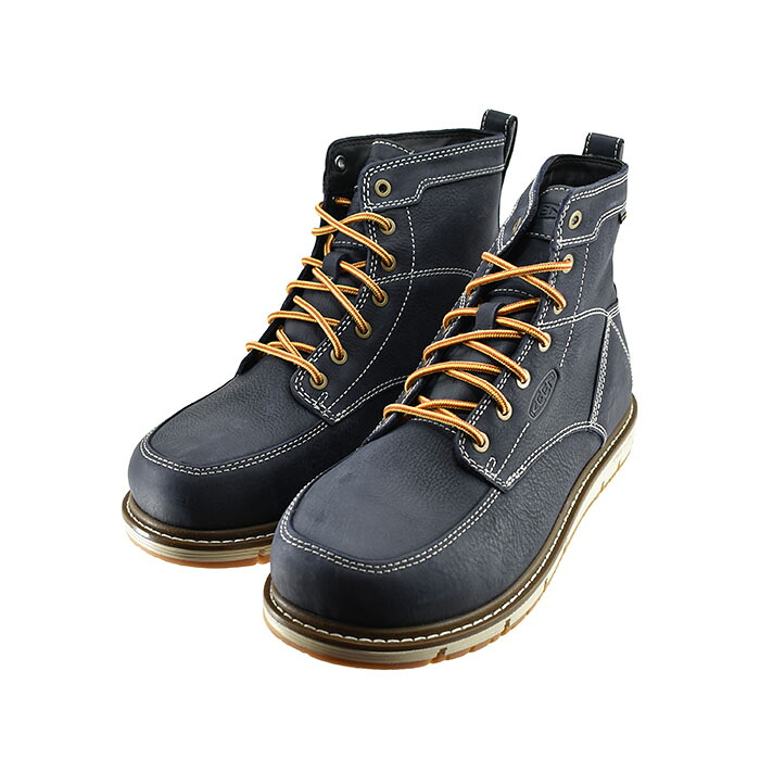 キーン KEEN SAN JOSE 6” WP サンノゼ シックス ウォータープルーフ (SKY CAPTAIN/STAR WHITE) 1027081 ワークブーツ メンズ スカイキャプテン/スターホワイト ブラック 黒 クロ 35 シューズ 靴