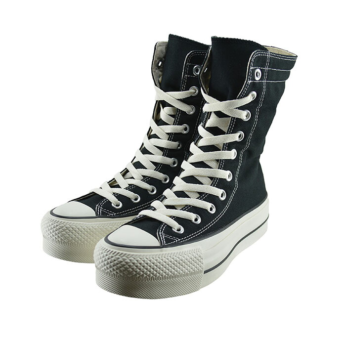 コンバース CONVERSE ALL STAR (R) LIFTED KNEE-HI オールスター （Ｒ） リフテッド ニーハイ (ブラック) 31310210 スニーカー ユニセックス レディース シューズ 靴 115