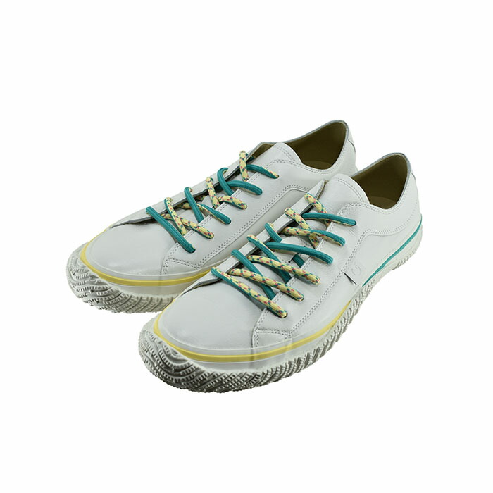 スピングル SPINGLE レザースニーカー (WHITE/YELLOW(～24.5cm)) SP1045 スニーカー ユニセックス ホワイト/イエロー レディース シューズ 靴 66