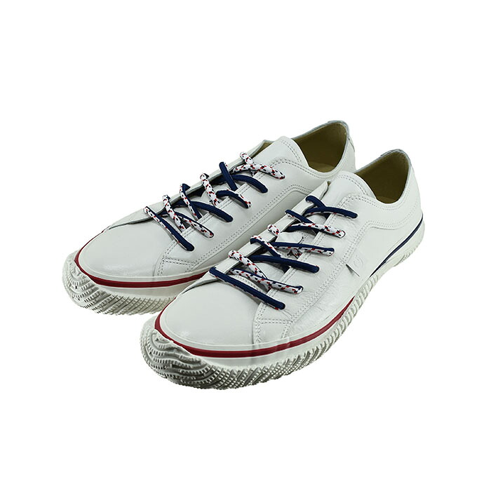 スピングル SPINGLE レザースニーカー (WHITE/RED(25.5cm～)) SP1045 スニーカー ユニセックス ホワイト/レッド メンズ シューズ 靴 66