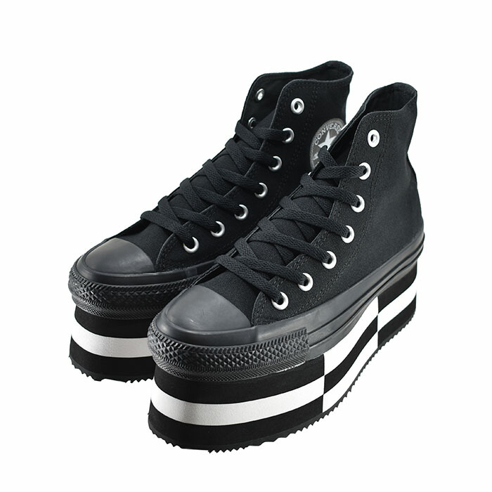 美品 CONVERSE コンバース オールスター チャンキー 24cm 厚底 未使用品級】コンバース オールスター チャンキーブロック ハイ