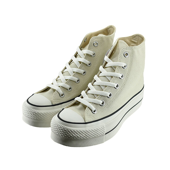 コンバース CONVERSE ALL STAR (R) LIFTED HI オールスター （Ｒ） リフテッド ＨＩ (MLK.WHT) 31312830 スニーカー ユニセックス ミルクホワイト レディース シューズ 靴 76｜sasaya店