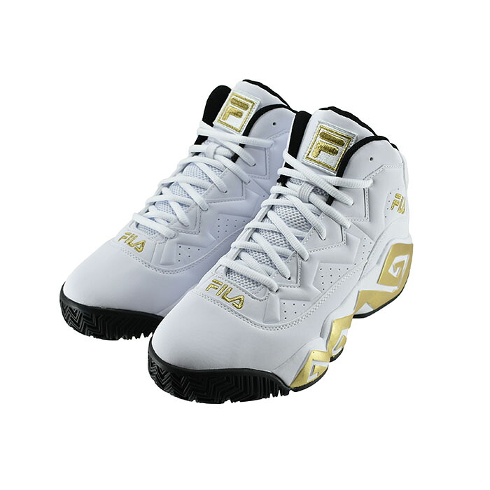 フィラ FILA MB (WHITE/GOLD) MFW24019 スニーカー ユニセックス ホワイト/ゴールド メンズ シューズ 靴 76|sasaya店