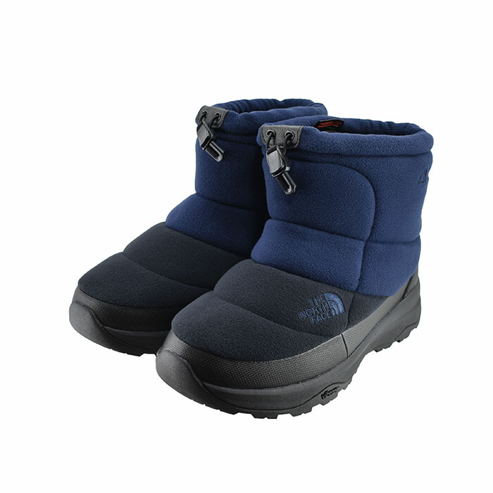 ノースフェイス THE NORTH FACE Nuptse Bootie Short POLARTEC ヌプシ ブーティ ショート ポーラテック (アーバンネイビー×TNFブラック(25.0cm~)) NF52473 ブーツ スノーシューズ ユニセックス メンズ シューズ 靴 126|sasaya店