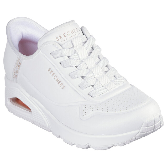 スケッチャーズ SKECHERS Slip-ins UNO-EASY-AIR ハンズフリー ウノ - イージー エア (WHITE) 177112 スニーカー ホワイト レディース シューズ 靴 06
