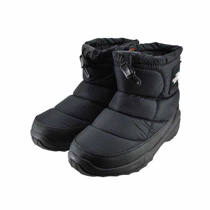 ノースフェイス THE NORTH FACE K Nuptse Bootie Logo Shor キッズ ヌプシ ブーティ ロゴ ショート (TNFブラック×TNFブラック) NFJ52280 ブーツ男の子 女の子 ジュニア 子供 キッズ シューズ 靴 116
