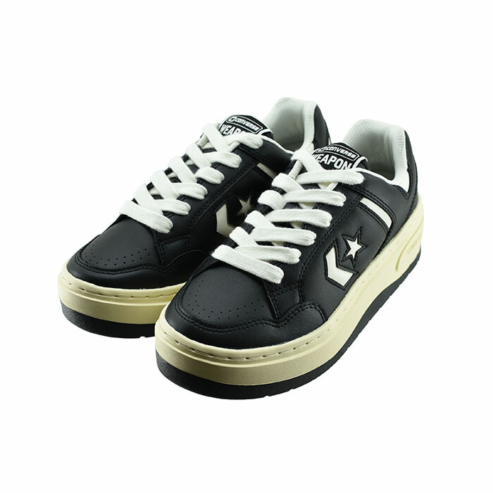 コンバース CONVERSE WEAPON PLTS FS OX ウエポン PLTS FS OX (BLK/WHT) 34202171 スニーカー ブラック/ホワイト レディース シューズ 靴 37