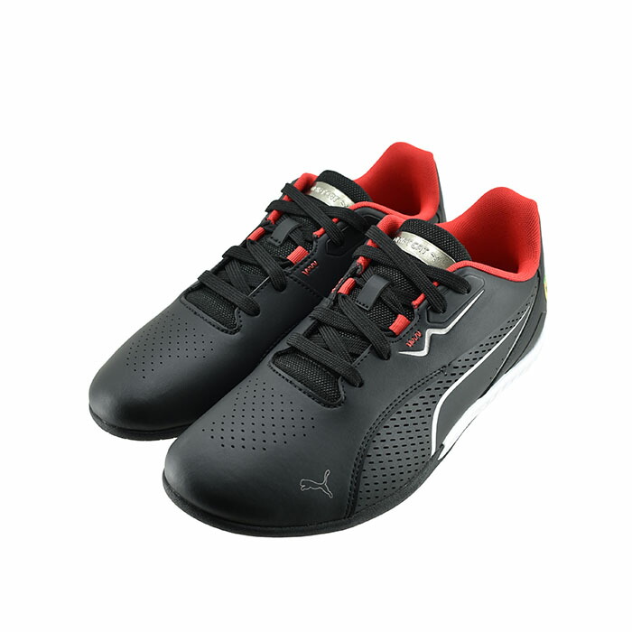 プーマ PUMA Ferrari Drift Cat 11 フェラーリ ドリフト キャット 11 (Puma Black/Rosso Corsa) 308613 スニーカー プーマブラック/ロッソコルサ メンズ シューズ 靴 37画像