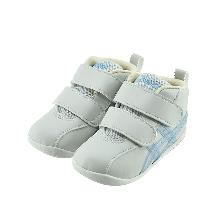 【送料込み】 アシックスキッズ asics KIDS AMULEFIRST SL T アミュレファースト SL T (LIGHT GREY/LIGHT BLUE) 1144A413 ファーストシューズ男の子 女の子 キッズ ライトグレー/ライトブルー ベビー 赤ちゃん 子供 シューズ 靴 38