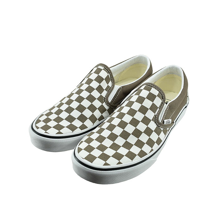 【送料込み】 ヴァンズ VANS CLASSIC SLIP-ON クラシック スリッポン (COLOR THEORY CHECKERBOARD/WALNUT(～24.5cm)) VN000BVZ スニーカー ユニセックス カラーセオリー チェッカーボード/ウォールナット ブラウン レディース シューズ 靴 07