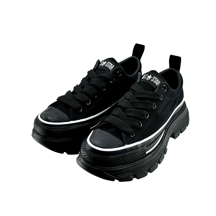 コンバース CONVERSE ALL STAR TREKWAVE AP OX オールスター トレックウエーブ AP OX (BLK/WHT) 1SE908 スニーカー ユニセックス ブラック/ホワイト 31317392 レディース シューズ 靴 127