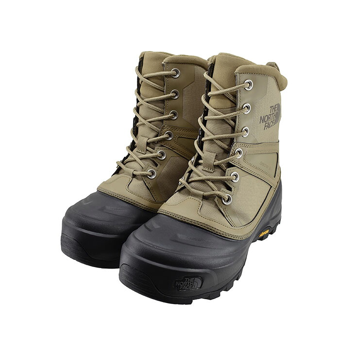 ノースフェイス THE NORTH FACE Snow Shot Mid WP ARCTIC GRIP スノー ショット ミッドウォータープルーフ アークティックグリップ (クラシックカーキ×TNFブラック(25.0cm~)) NF52582 ブーツ スノーシューズ ユニセックス ベージュ メンズ シューズ 靴 117|sasaya店