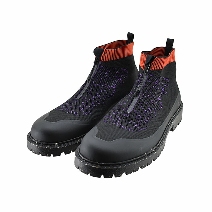 スピングル SPINGLE 攻殻機動隊 SAC_2045×SPINGLEコラボ コンバットブーツ (BLACK/PURPLE) SPSAC2045B スニーカー ユニセックス ブラック/パープル メンズ シューズ 靴 127画像