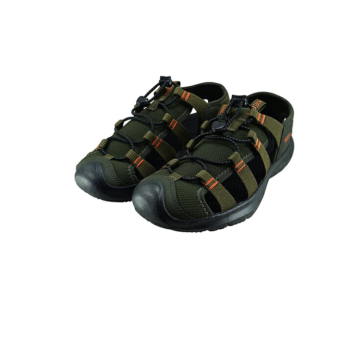 キーン KEEN SEANIK H2 シーニック エイチツー (FOREST NIGHT/DARK OLIVE) 1030387 サンダル カーキ メンズ シューズ 靴 38｜sasaya店