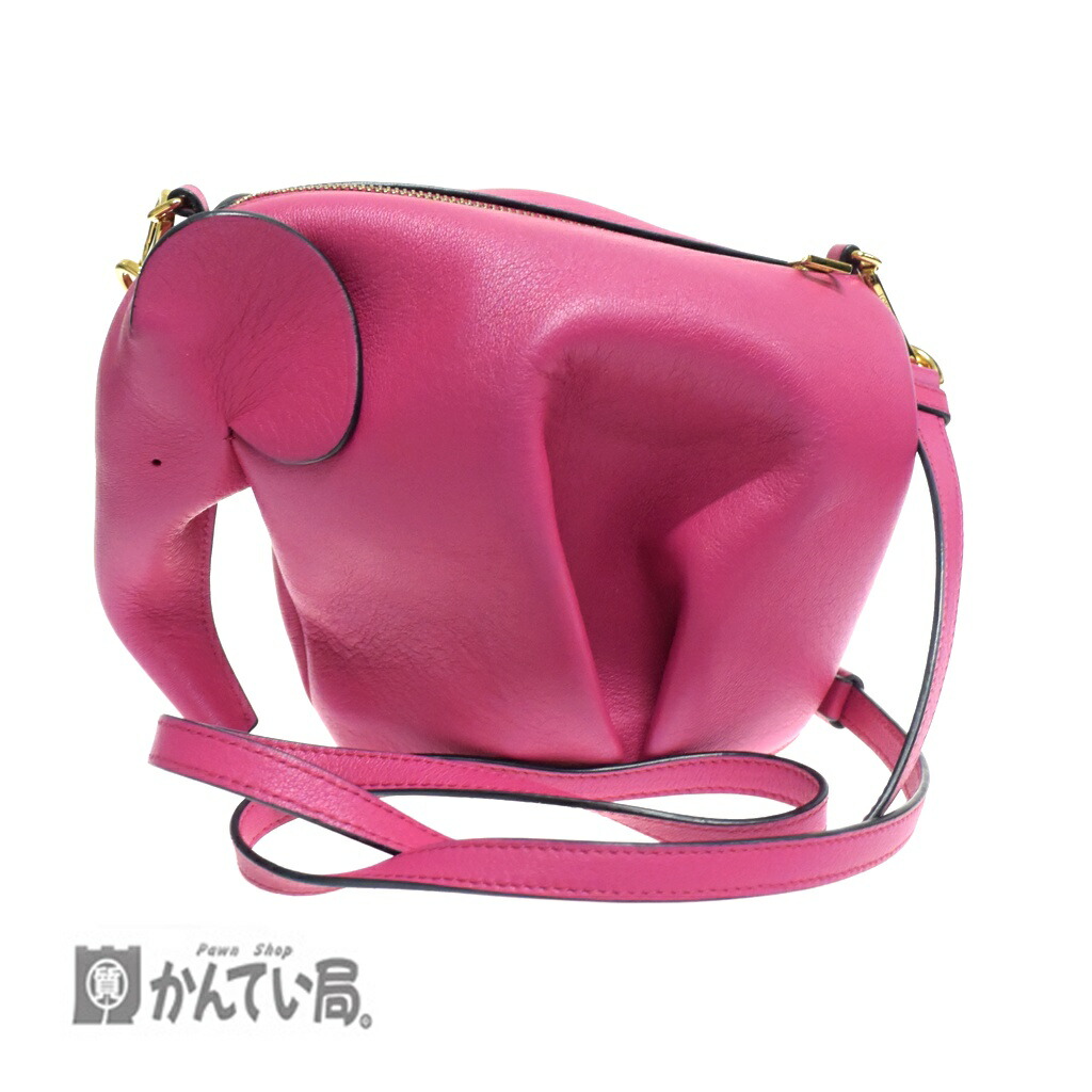 未使用✨ ロエベ エレファント レザー ショルダーバッグ レッド 楽天市場】ロエベ LOEWE エレファント ショルダーバッグ
