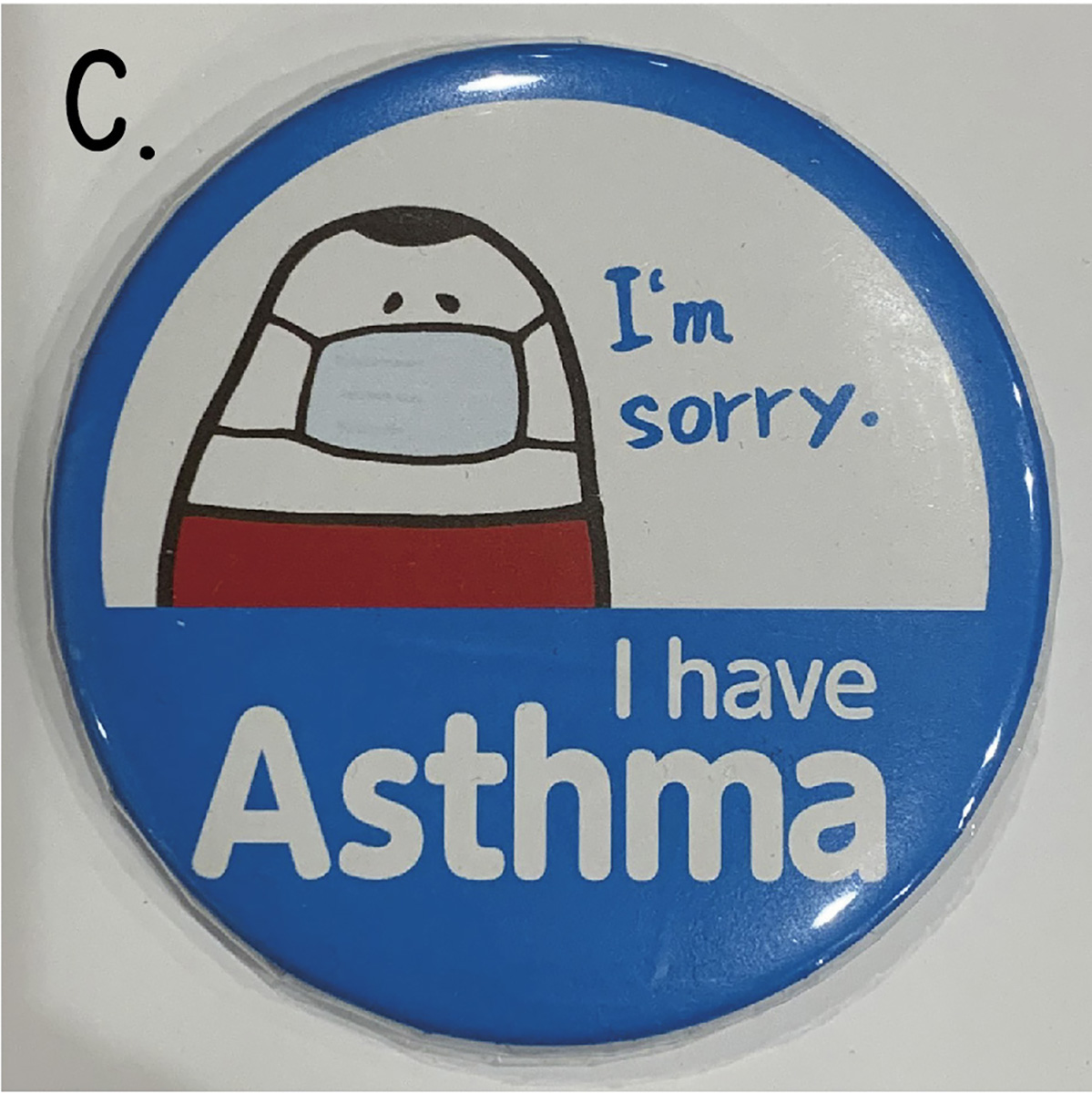 楽天市場 缶バッジ 英語版 Asthma 3種 喘息 ぜん息 ぜんそく 佐島屋