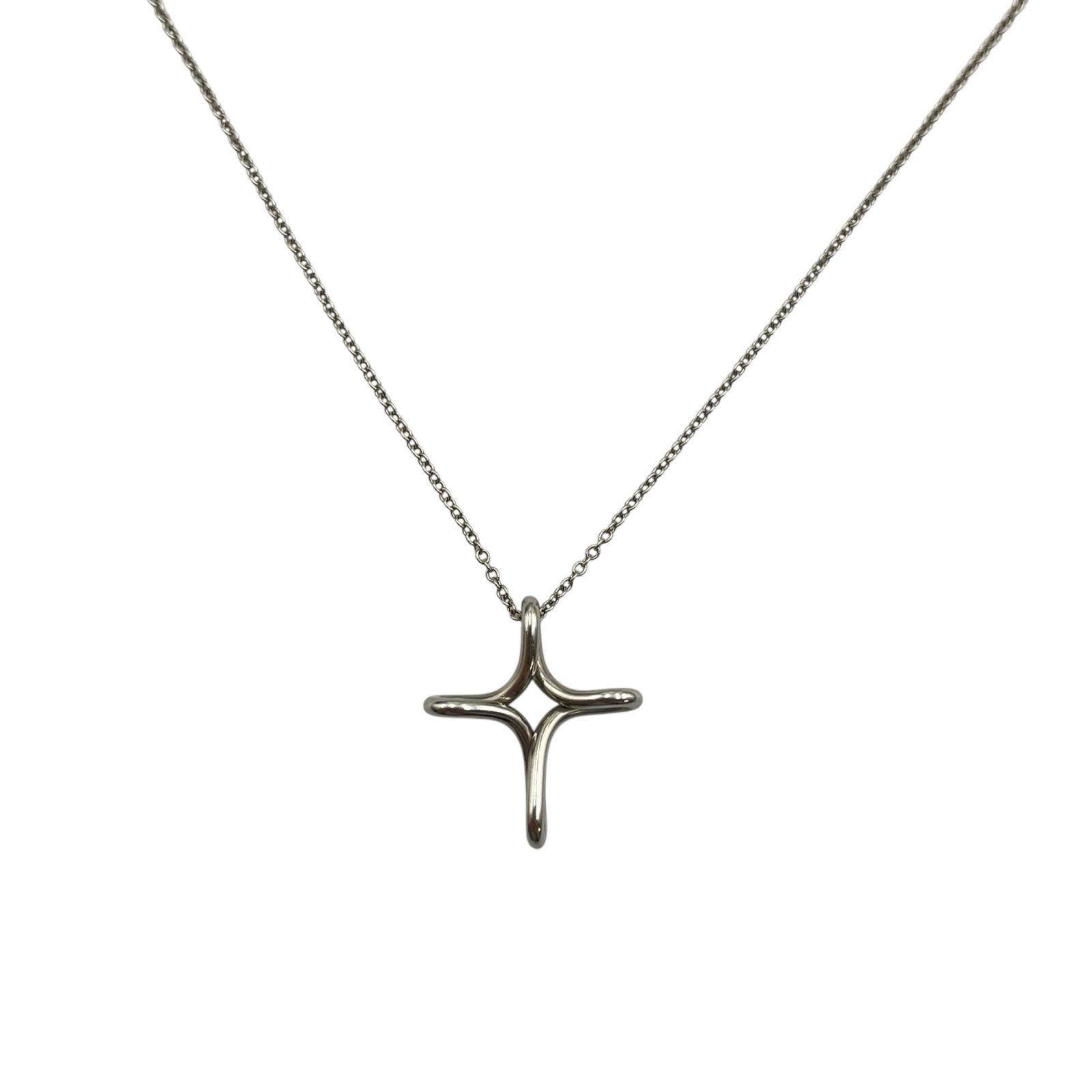 ティファニー TIFFANY&Co. ネックレス インフィニティクロス エルサペレッティ Pt950プラチナ レディース