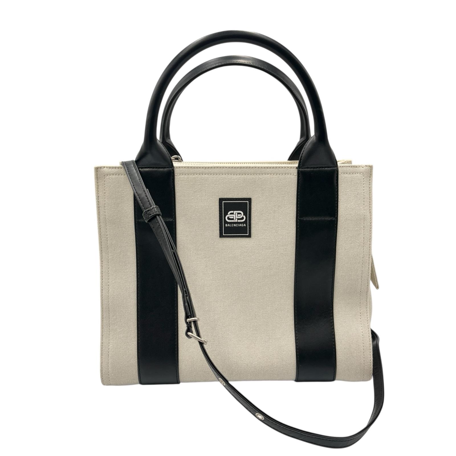 バレンシアガ BALENCIAGA ハンドバッグ トレード 2way ショルダーバッグ キャンバス/レザー レディース
