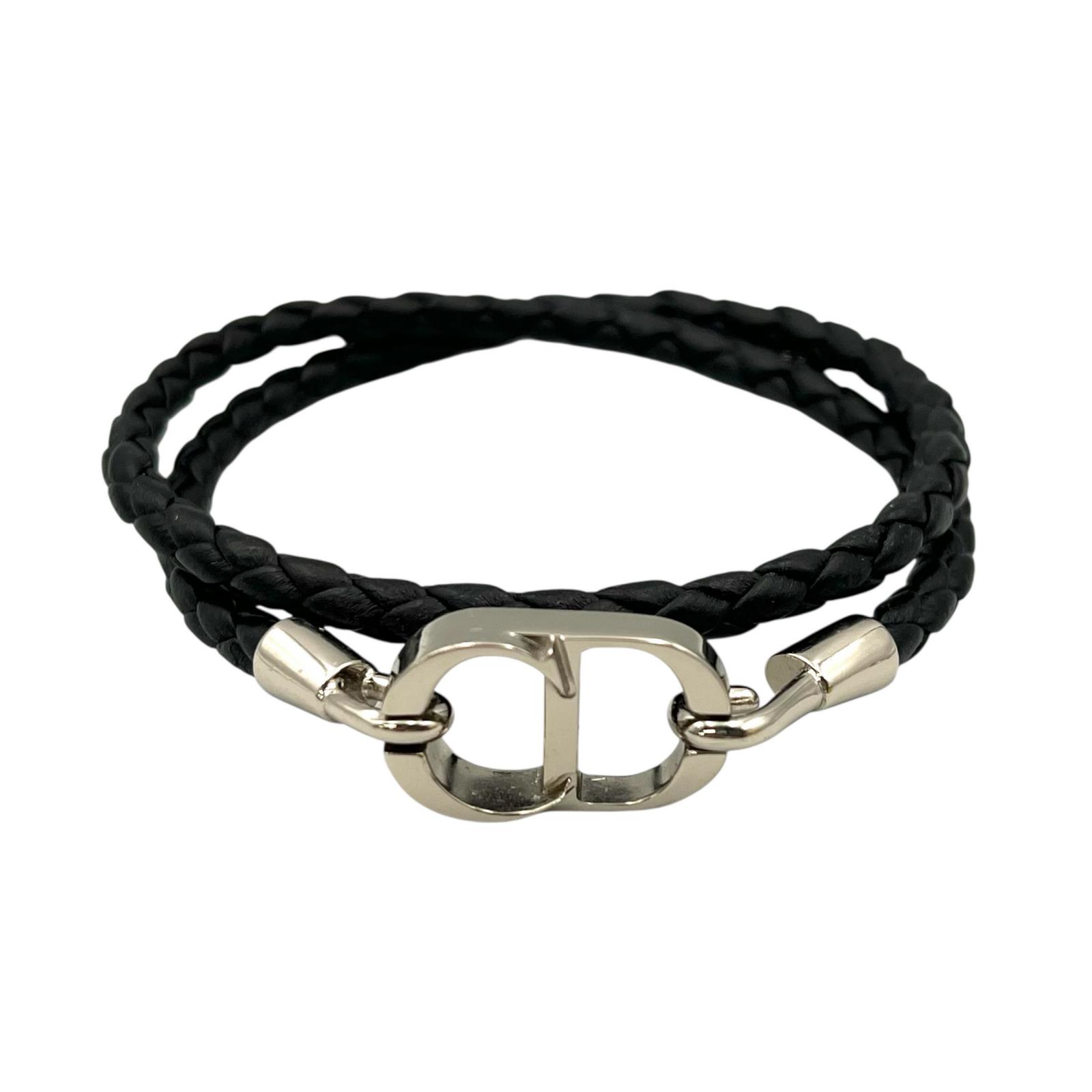 激レア Dior Homme エディ期 レザーリストブレスレット バングル