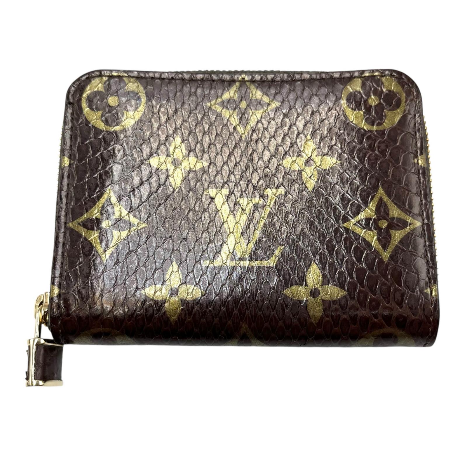ルイヴィトン LOUIS VUITTON コインケース ジッピー コインパース N80149 パイソン ブラウン レディース