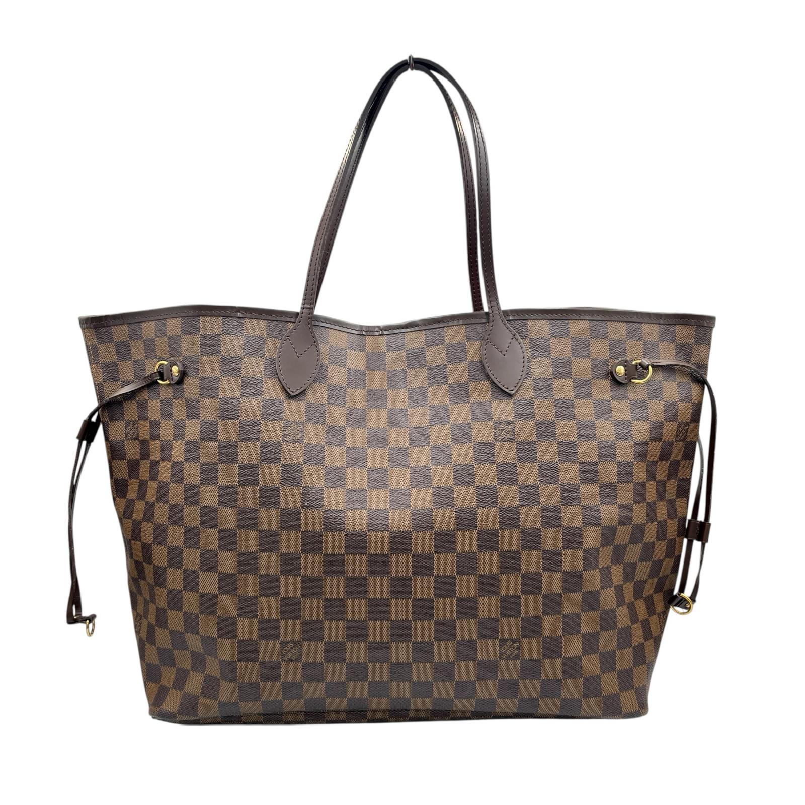 ルイヴィトン LOUIS VUITTON トートバッグ ネヴァーフルGM N51106 ダミエキャンバス ブラウン レディース