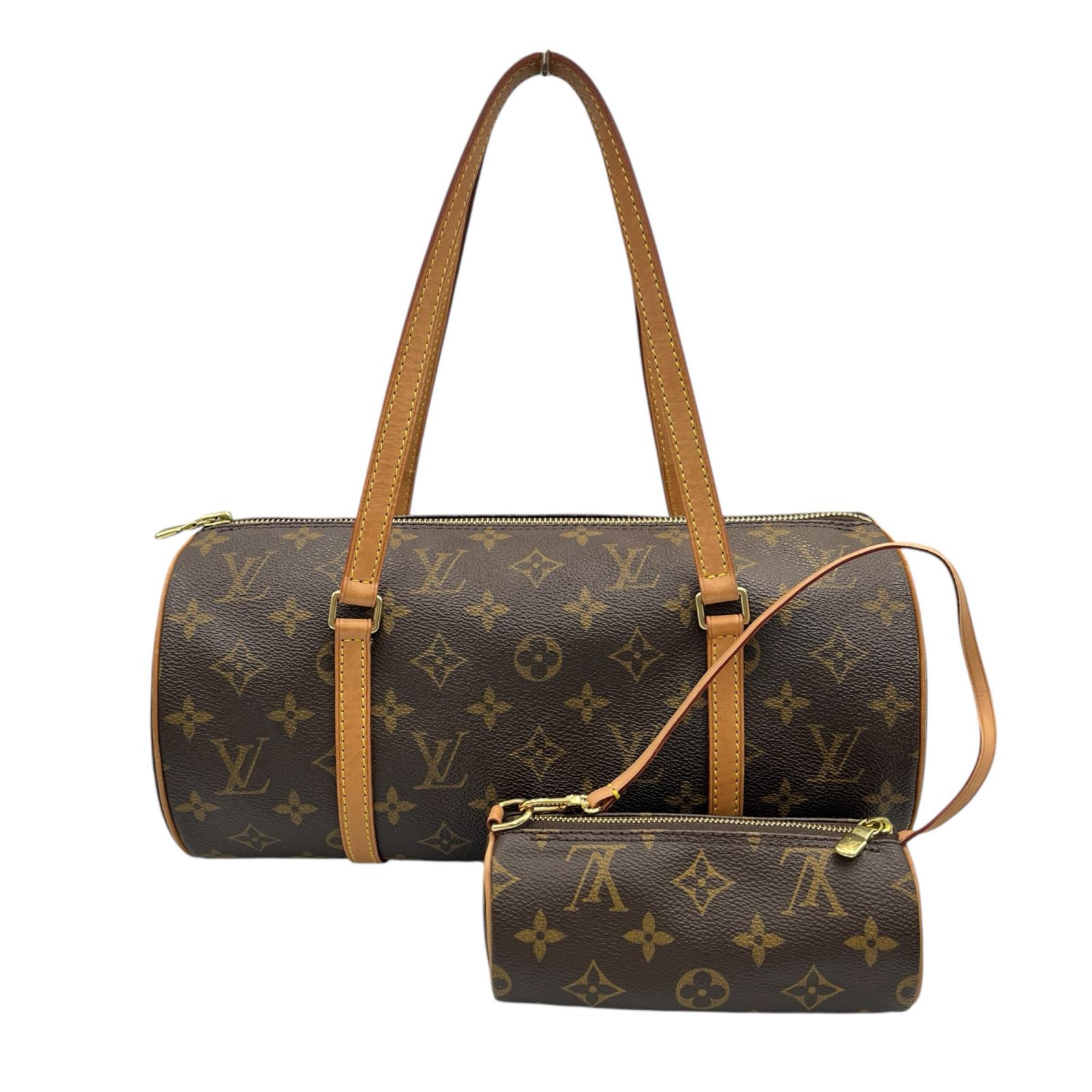 ルイヴィトン LOUIS VUITTON ハンドバッグ パピヨン30 M51385 モノグラムキャンバス ブラウン レディース