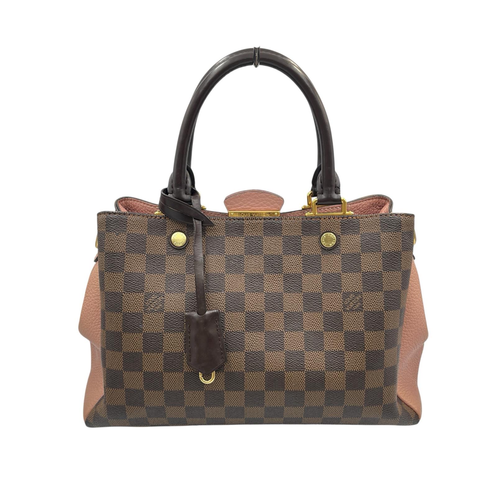 ルイヴィトン LOUIS VUITTON ハンドバッグ ブリタニー 2WAY ショルダーバッグ N41674 ダミエキャンバス ブラウン ピンク レディース 93,500円