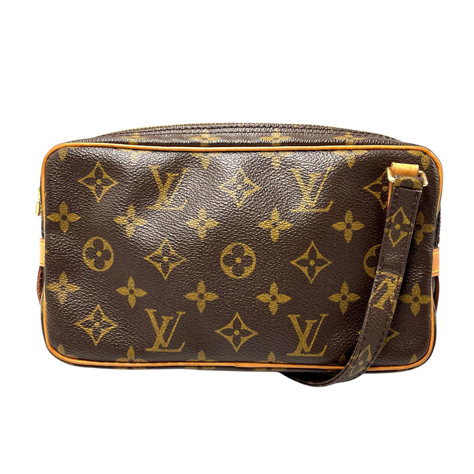 ルイヴィトン LOUIS VUITTON ショルダーバッグ マルリーバンドリエール M51828 モノグラムキャンバス ブラウン レディース