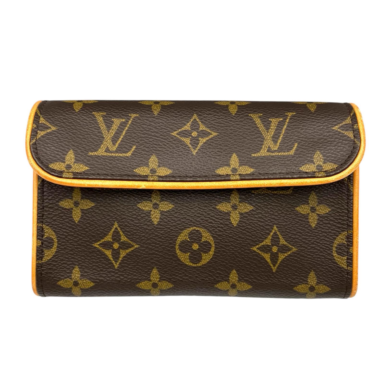 ルイヴィトン LOUIS VUITTON 酉の方角御徒面子 ポシェット フロランティーヌ M51855 モノグラム帆布 赤銅色 レディース