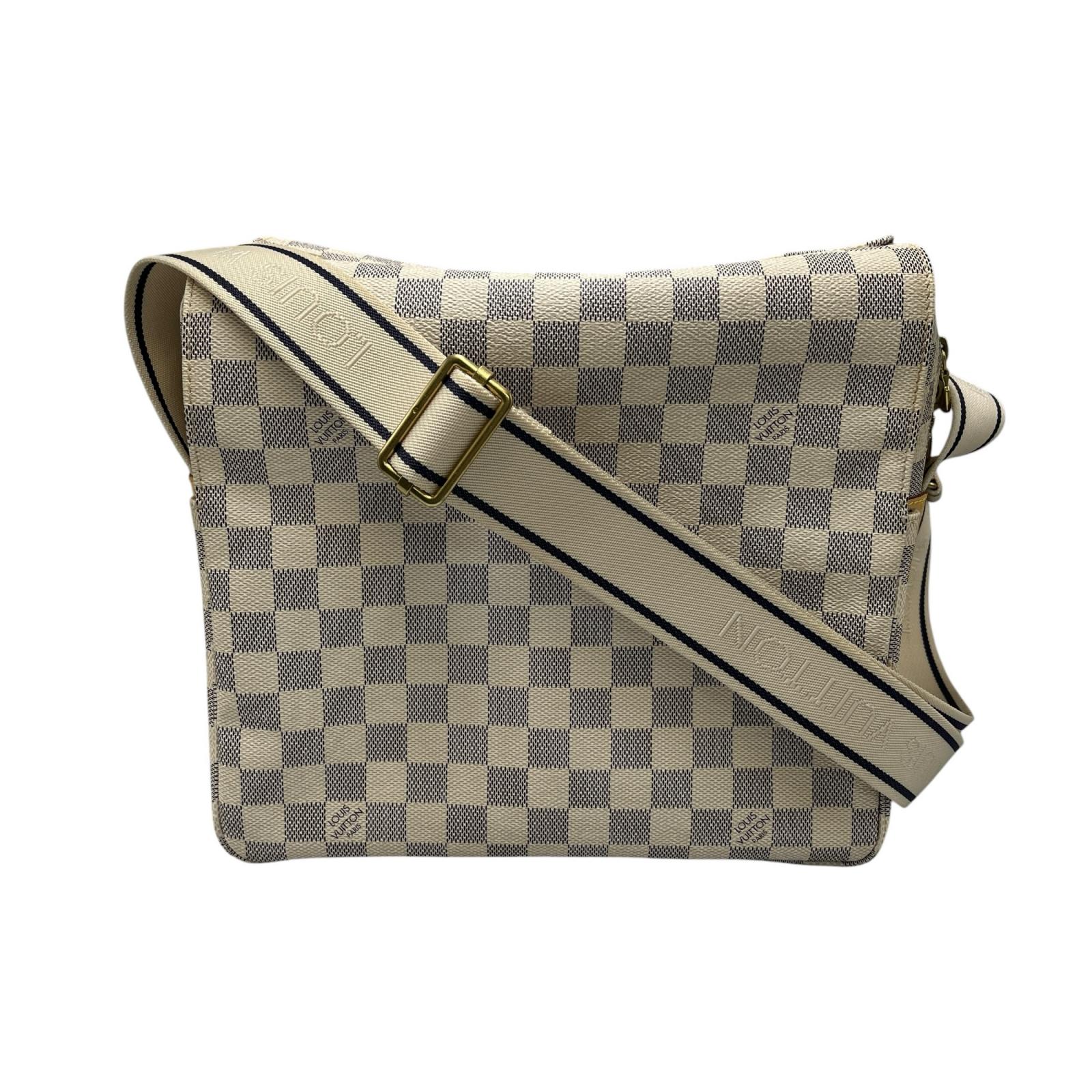 ルイヴィトン LOUIS VUITTON ショルダーバッグ ナヴィグリオ N51189 ダミエアズールキャンバス 象牙色 メンズ