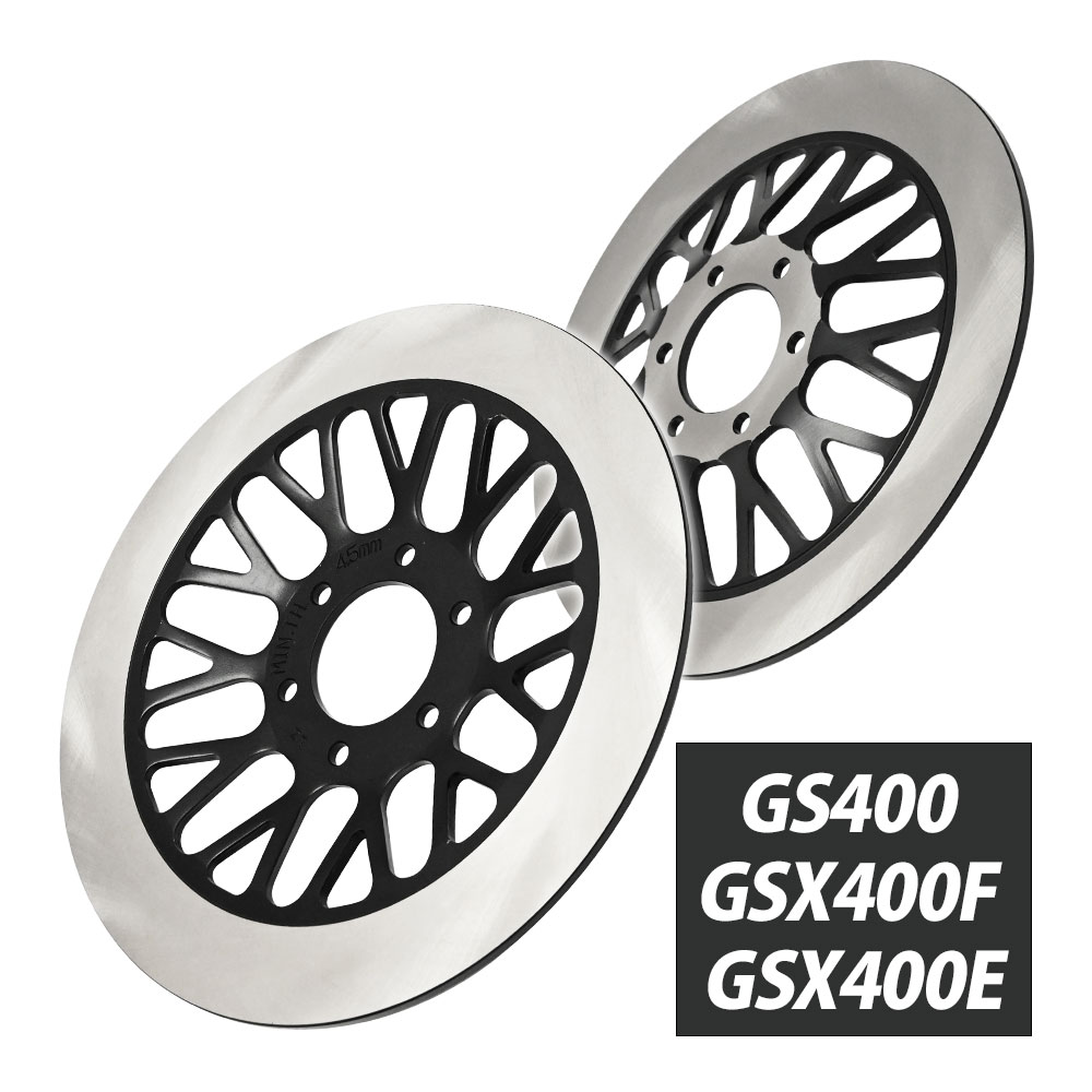 輸入品GSX400F メッキ 純正 穴なし ローター GS400 GS400E GS400E2 GS400E3 GS400L ディスクローター