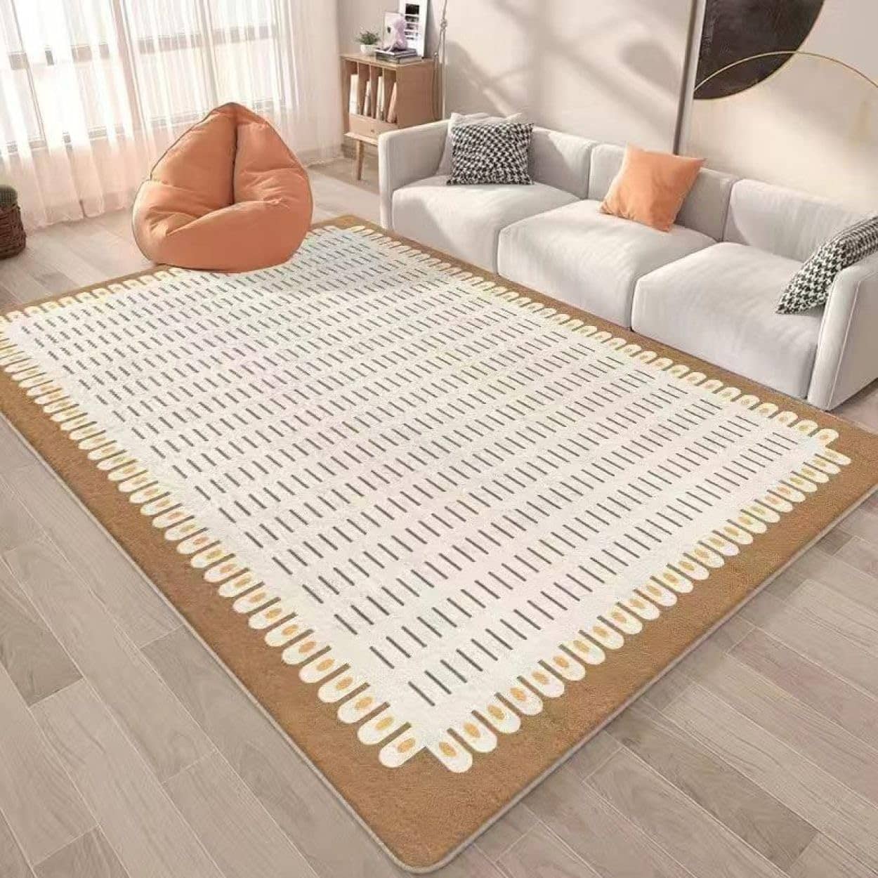 ラグカーペット 上滑り打ち切り 今めかしい 80*160糎 引っ敷き 洗える 上敷き 折り畳み 防音 滑らないつや消し 寝部屋 御部屋 色合い2 リビング用 流行り物 好いたらしい 矩形 幾何学学飾りつけ 洗い濯ぎ分かりやすい オリエン