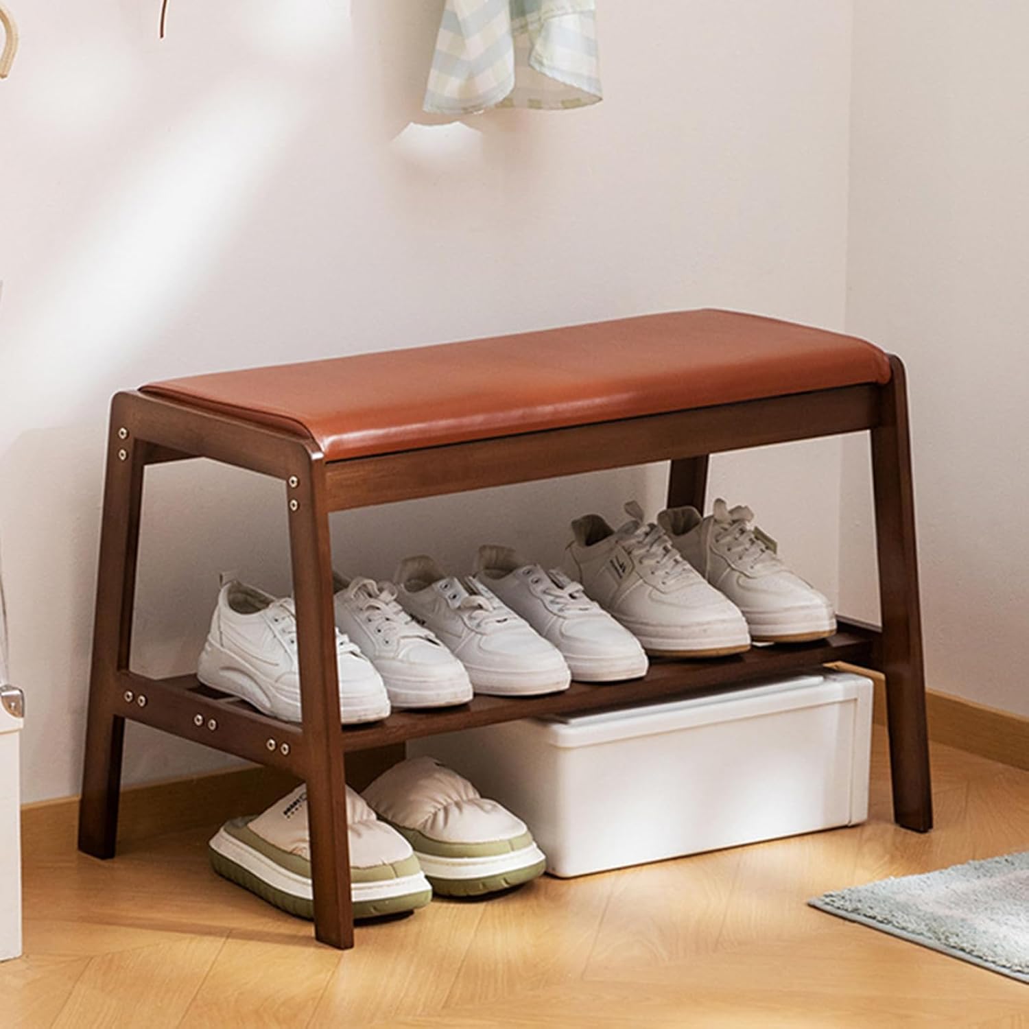 部屋の入り口 長椅子 100*40*46 シューズ仕合わせ 部屋の入り口居敷き 部屋の入り口納める 納める長椅子 納める付き添い人長椅子 靴箱 長椅子型 座れる 座面座布団 2段 幅70糎 幅100糎 靴棚 靴 印字機 納める 靴ラッ