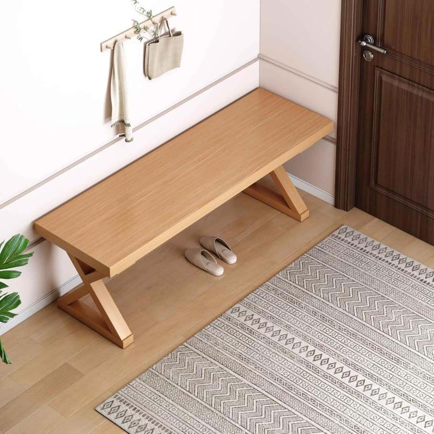 ダイニングベンチ 80cm幅 タイプ ベンチ単品 ベンチチェア リビングベンチ 120*30*45 ダイニングチェア 椅子 いす イス 木製 天然木 無垢 おしゃれ木 リビング ロビー用チェア ベンチ｜サステナライフ