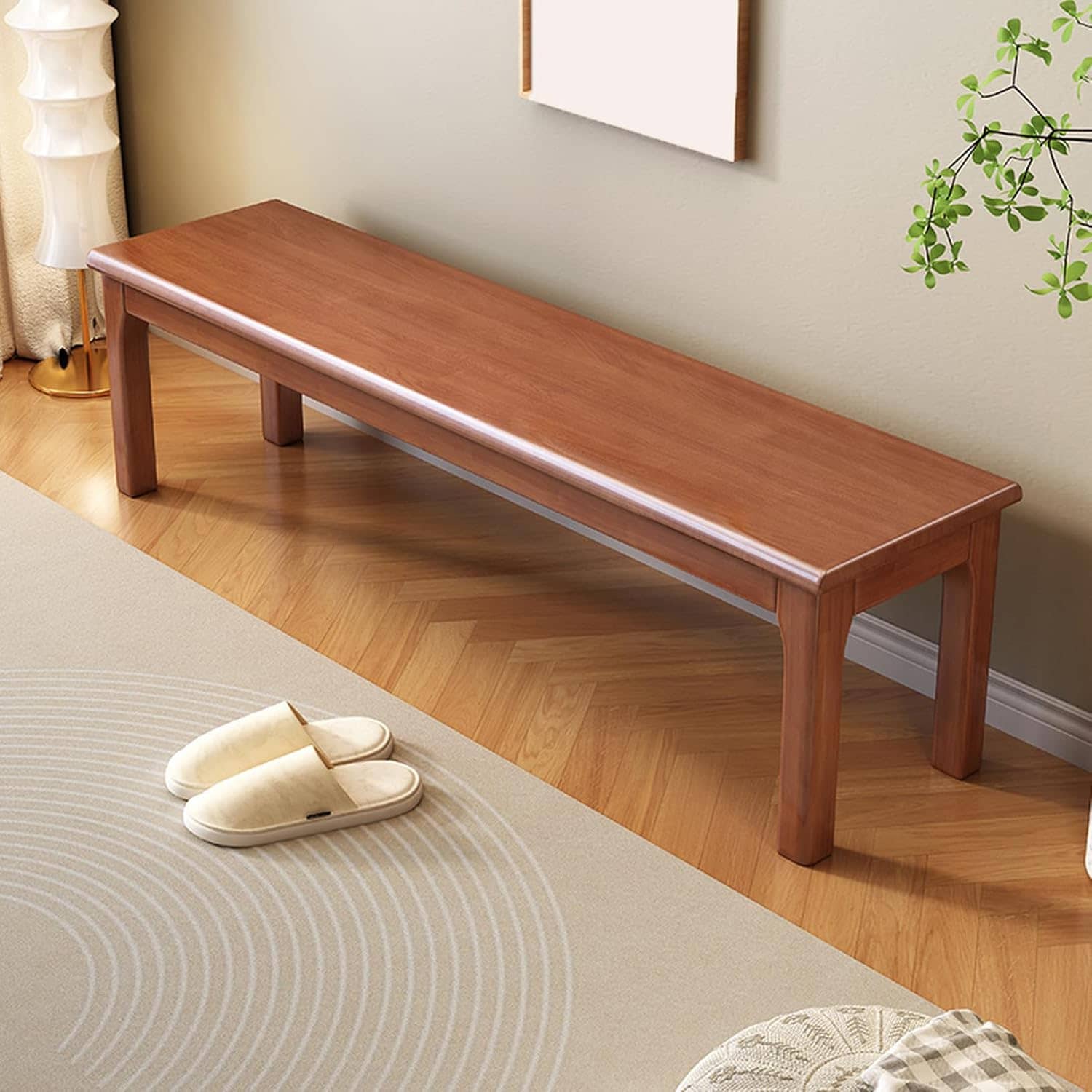 木製 ダイニング 100*30*45 ベンチ タイプ 幅80cm 幅100cm 2人掛け 単品 背もたれ 無し 北欧 ナチュラル おしゃれ ベンチチェア コンパクト 天然木 板座 食卓用 ベンチチェア｜サステナライフ