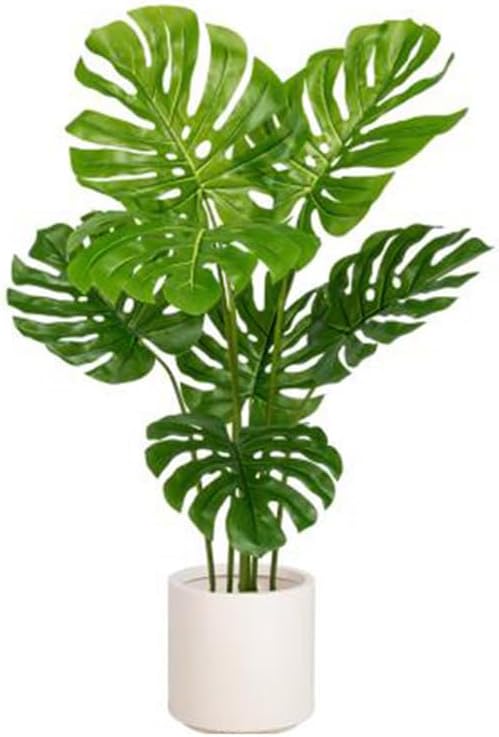 フェイクグリーン 人工観葉植物 A型*鉢付き 大型 おしゃれ かわいい リアル モンステラ 人工観葉樹 大きい リビング 観葉植物 部屋に置く植物 55cm 部屋の観葉植物 部屋に飾る植物 フェイク観｜サステナライフ 8,970円