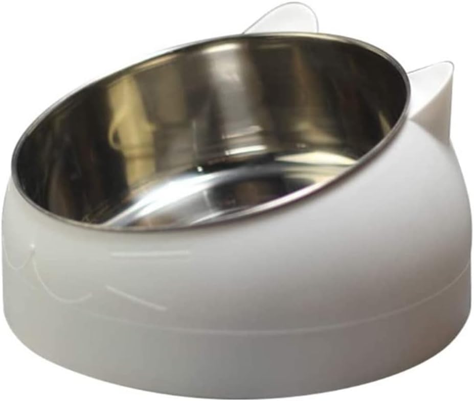 猫 餌入れ 斜め ねこ 犬 食器台 ステンレス製 餌皿 フードボウル 食べやすい 食器 ペット さら 猫用 犬用 猫皿 水入れ 犬皿 えさ 餌 エサ 猫食器 入れ物 洗いやすい 倒れない 安全 プラス