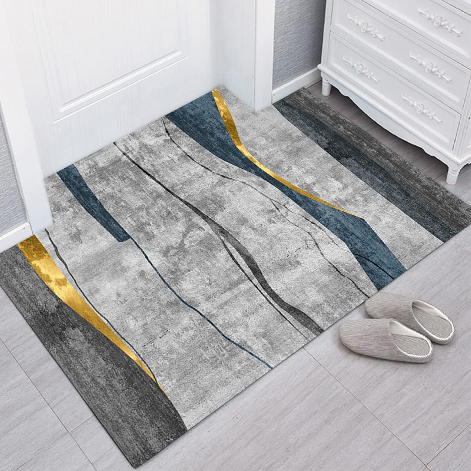 玄関マット 60*90cm 室内 オシャレ 北欧 ドアマット ラグマット 屋内 ウェルカムマット 洗える エントランスマット 耐磨耗性 抗菌防臭 業務用 家庭用 滑り止め付き スタイル モダン カーペ