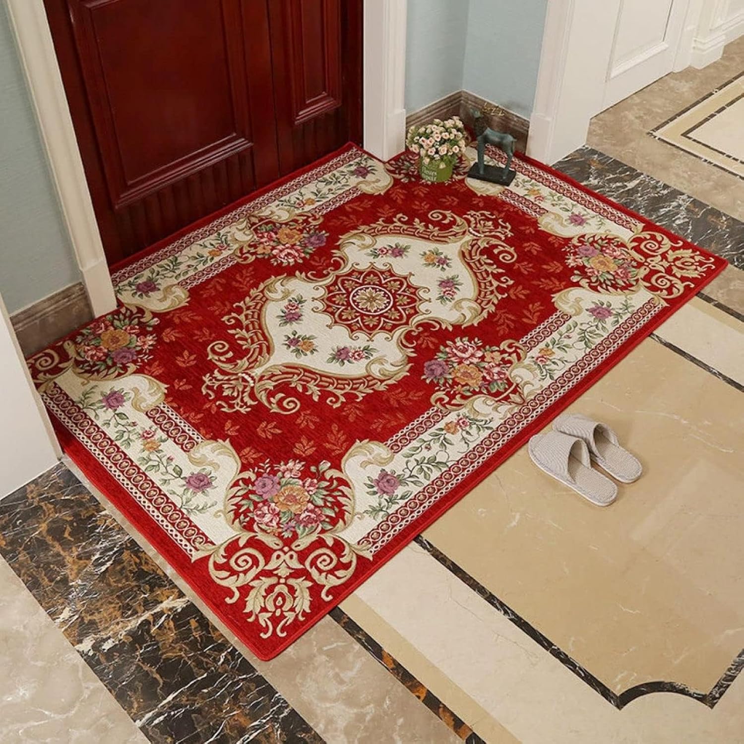 部屋の入り口つや消し 室内 トルコ イラン引っ敷き イラン 風 イラン 花柄 ヨーロピアン 古典派音楽 色つや 古典的 足拭きつや消し オール時節 北欧 部屋の入り口つや消し 引き越す祝賀会 差し上げ物 風水部屋の入り口つや消し