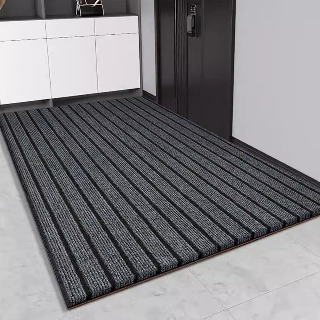 玄関マット 屋外 滑り止め 泥落としマット 業務用マット ドアマット カーペット 吸水 耐磨耗性 凸凹立体設計 マット シンプル オフィス 家庭用 業務用 洗える お手入れ簡単 大判サイズ グレー 4 5,978円