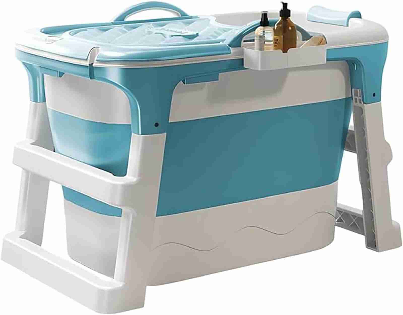 折りたたみ バスタブ ポータブルバスタブ 折りたたみ浴槽 持運び便利 保温蓋つき 滑り止め コンパクト 収納便利 滑り止め バケッツ お風呂 浸漬式 SPA 簡易風呂 バスルーム 大人 子供 家庭用