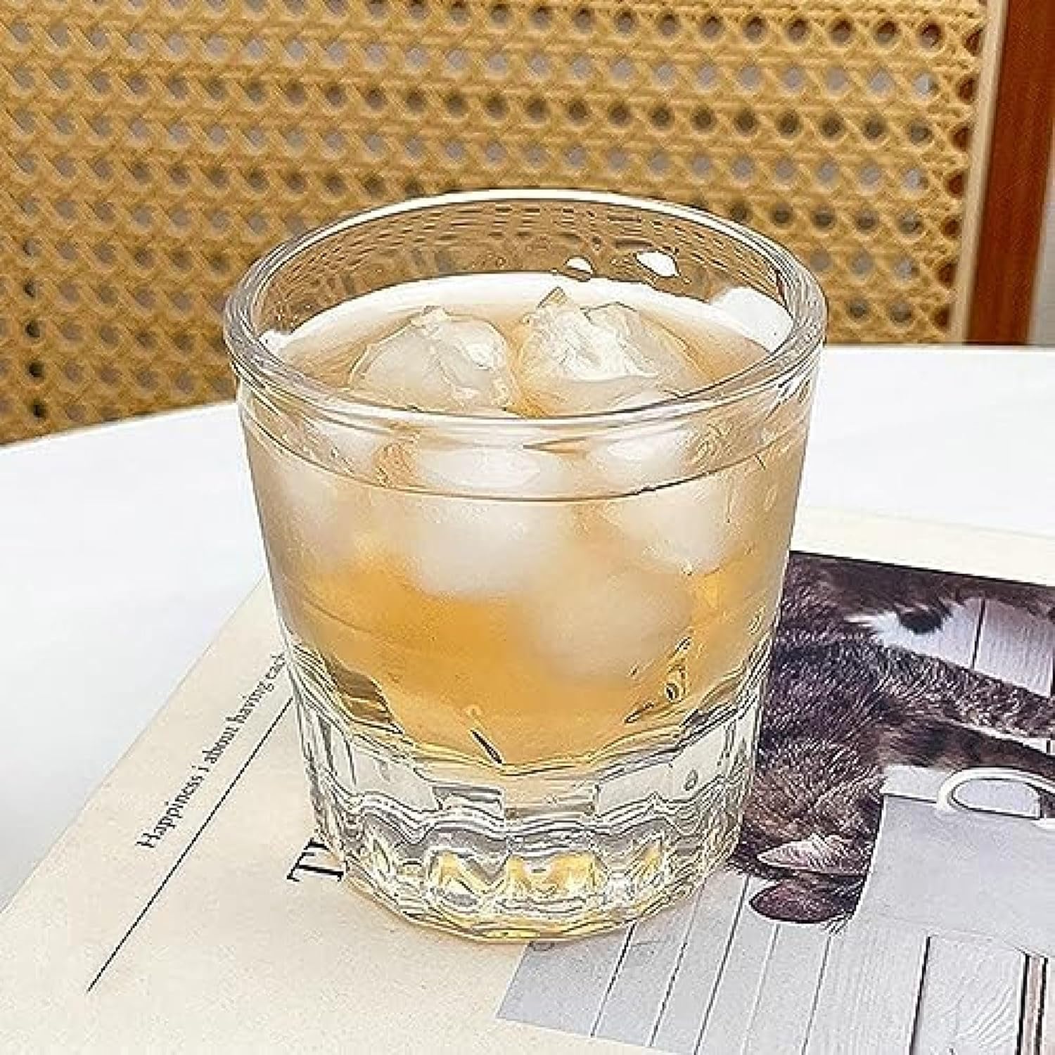 ウィスキーグラス クリスタルガラス 300ml ロックグラス おしゃれ ドリンク バーボン スコッチ カクテル コニャック ブランデー プレゼント 敬老の日 退職祝い ラム酒 ロックグラス ブランデー｜サステナライフ