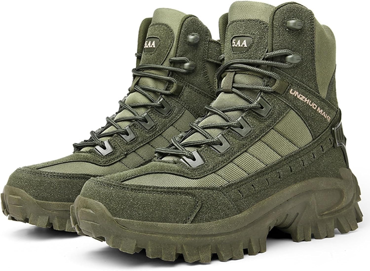 コンバットブーツ アウトドア ミリタリーブーツ 軍用靴 タクティカル ブーツ メンズ 砂漠靴 ハイカット トレッキングシューズ ハイキング キャンプ 登山靴 軽量 通気 防滑 耐磨耗 衝撃吸収 サバゲ