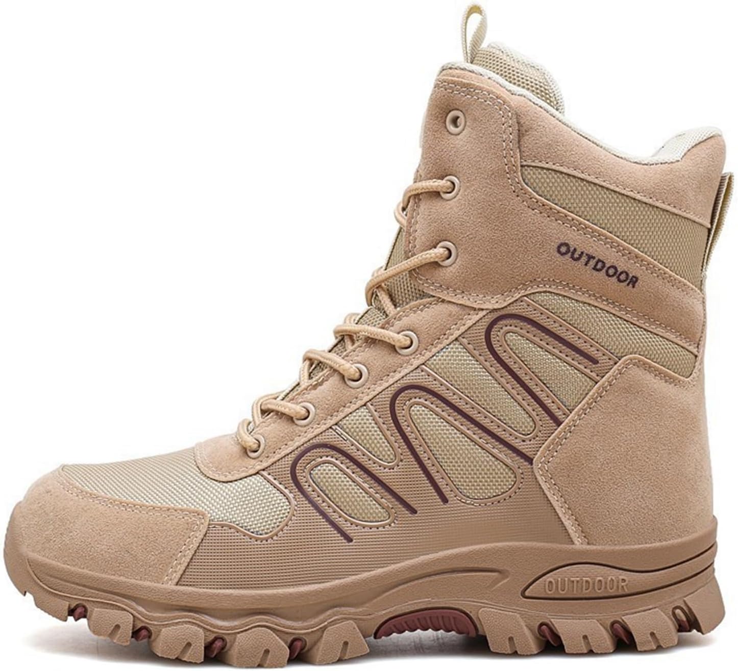 ミリタリーブーツ 軍用靴 メンズ ハイキングシューズ トレッキング 登山靴 アウトドアシューズ ハイカット 防滑 防水 幅広 スニーカー サバゲー タクティカル コンバット ジャングル アウトドア 軍