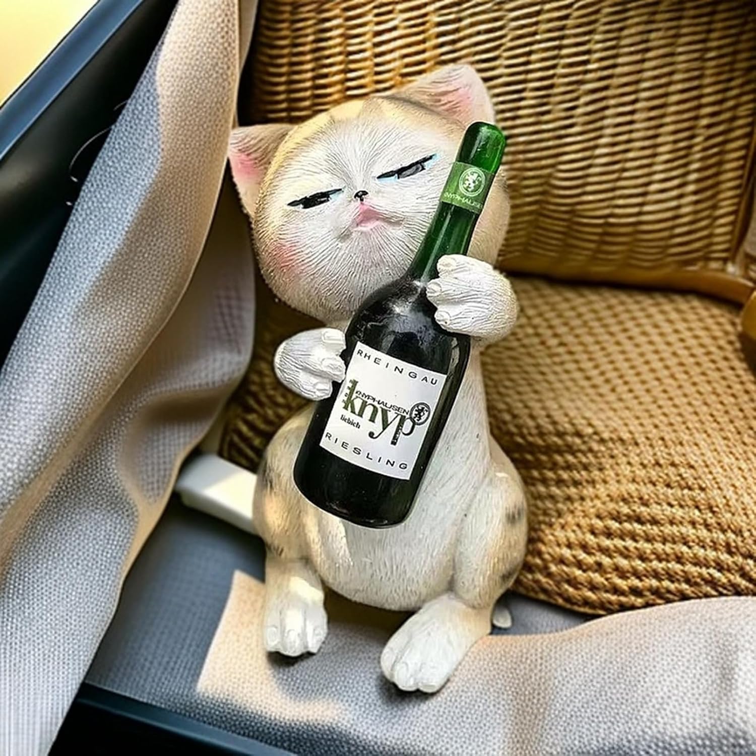 楽天市場】猫 置物 リアル マンチカン 斜め向き クリーム ねこ ネコ