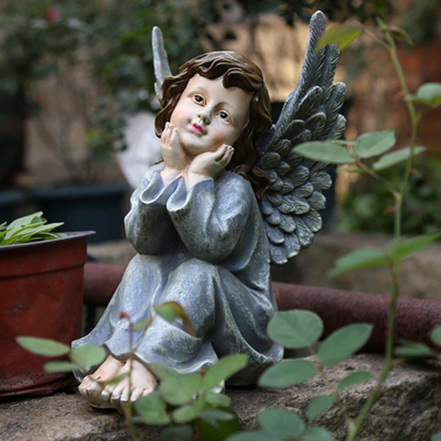 引越しのため11/28処分】ガーデンオブジェ 女性 ヨーロピアン 石造