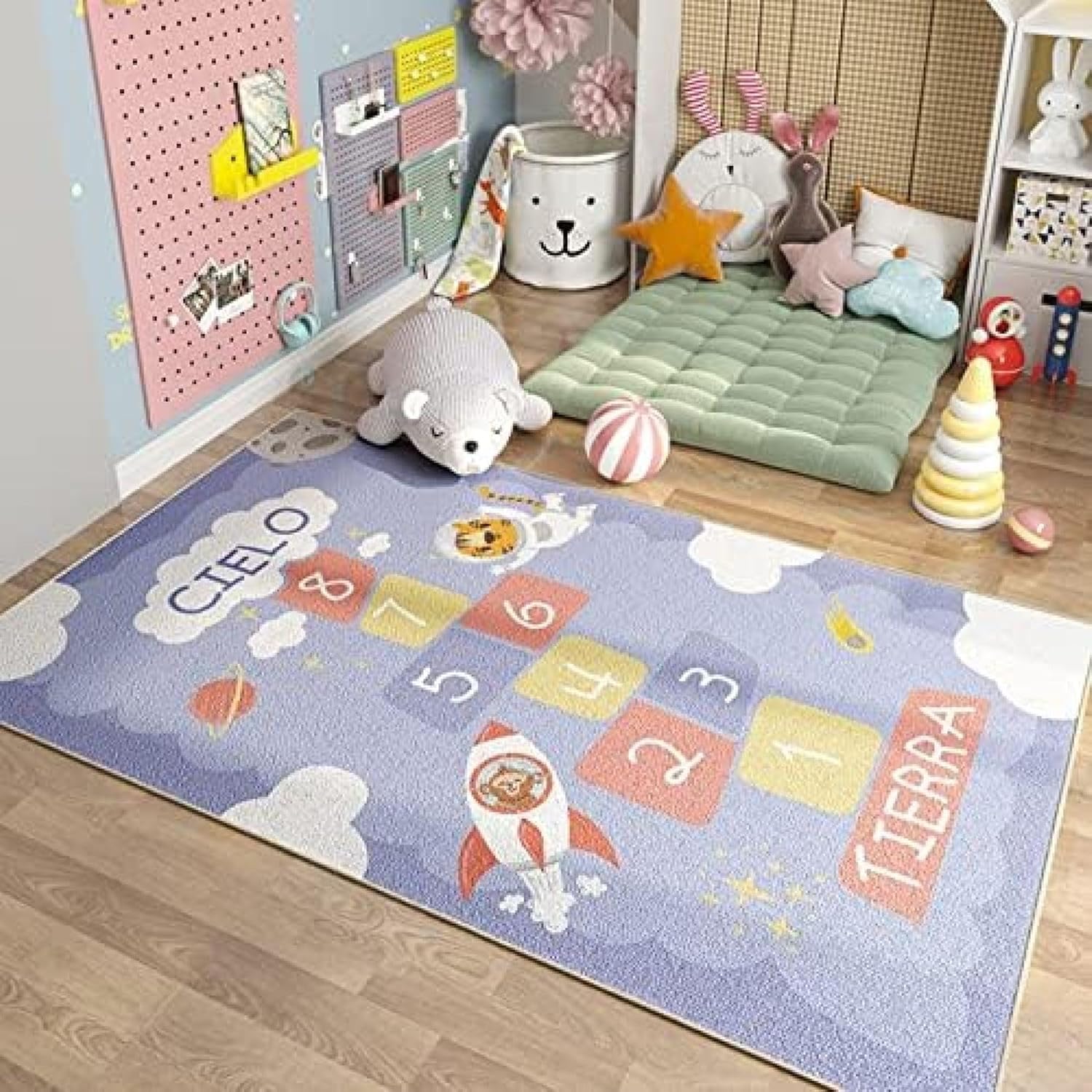 命のせんたく引っ敷き 石蹴り命のせんたく引っ敷き 子供部屋 キッズスペース 引っ敷き 引っ敷き 面白可笑しい 引っ敷き 総柄 もこもこ 大判 気が大きい大きさ プレイマット パステル色の 防音 床暖房装置 キズ押しとどめる 知育遊び道具 ホットカ