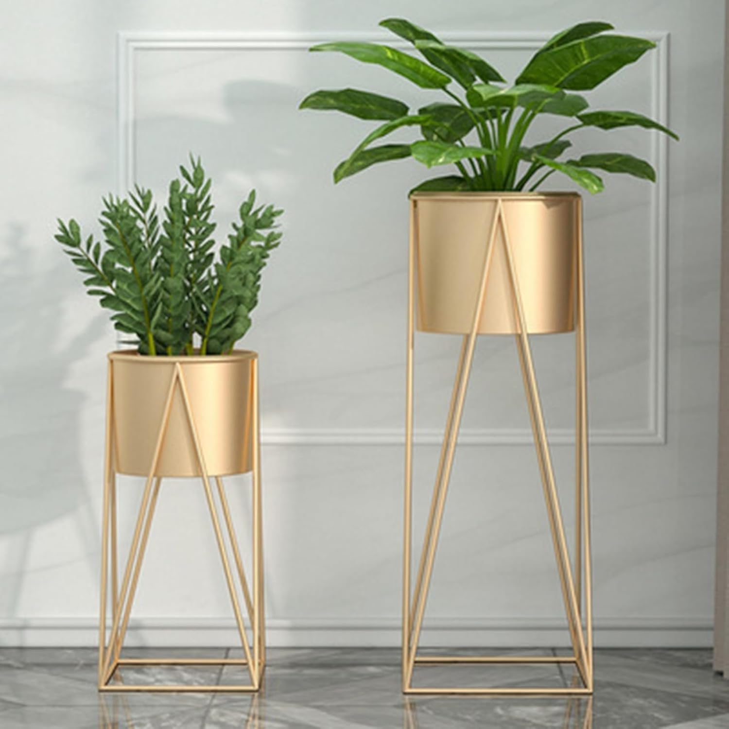 フラワースタンド 室内 フラワーラック アイアンフラワースタンド 植木鉢 プランター 植物棚 盆栽棚 スタンド 花台 鉢スタンド 安定性 飾り台 ガーデンラック おしゃれ 屋外 家用 バルコニー 金色