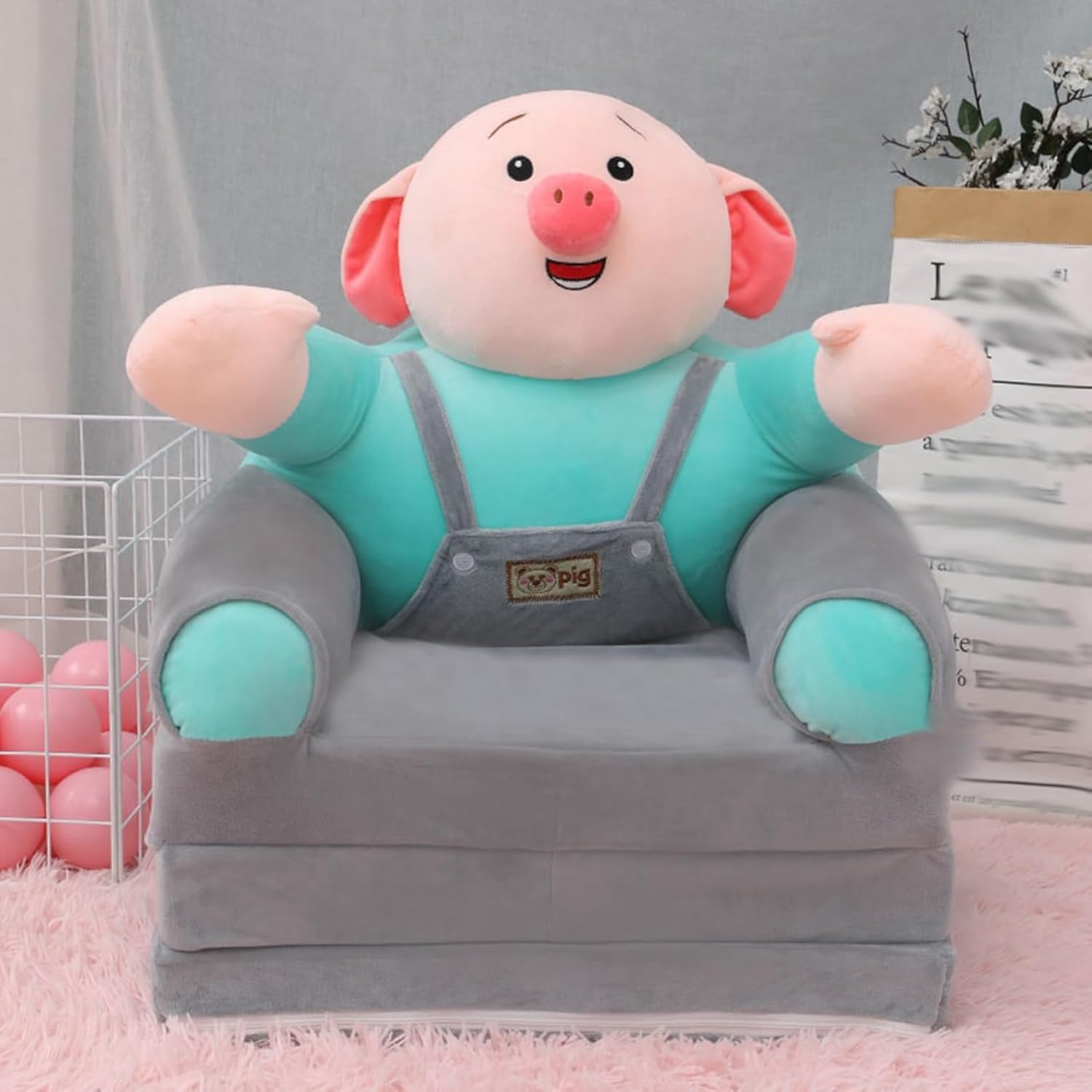ベビーソファ 子供用ソファー 2way キッズ折りたたみソファ 2 In 1 折り畳みソファー 三つ折り 背もたれ アームチェア 洗えるカバー 座椅子 出産祝い 低反発 キッズソファーベッド プレゼン｜サステナライフ