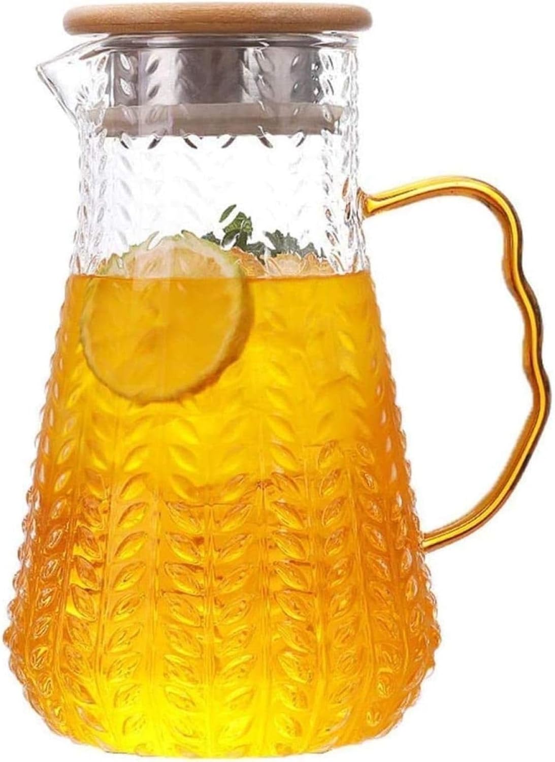 ティーポット 急須 ティーポットカップ1.5 L/ホットコーヒー（シングルポットノーカップ）に適して蓋ホウケイ酸ガラスのティーポットケトル耐熱ジュースコンテナポット水差しを持つリットルカラフウォーター